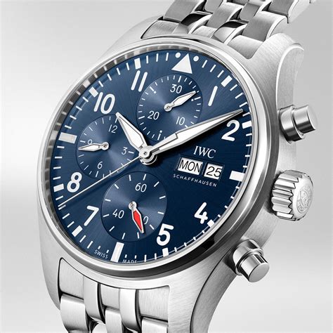 iwc pilot chronograph 41 blue|iwc pilot chronograph 41mm.